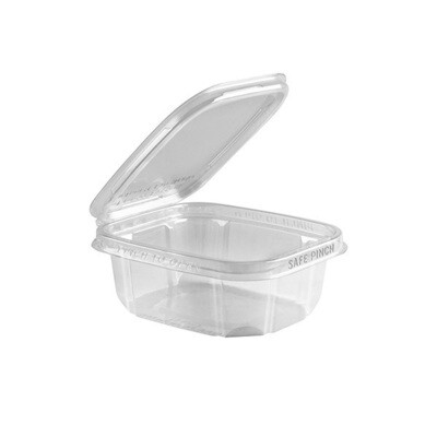 SAFE-PINCH TAMPER-EVIDENT 6&quot;X5&quot; CLEAR HINGED CONT. 200CT