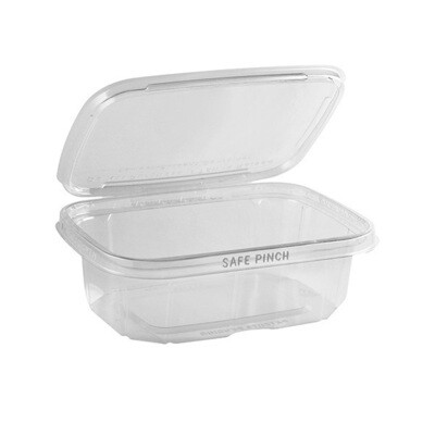 SAFE-PINCH TAMPER-EVIDENT 6&quot;X7&quot; CLEAR HINGED CONT. 200CT