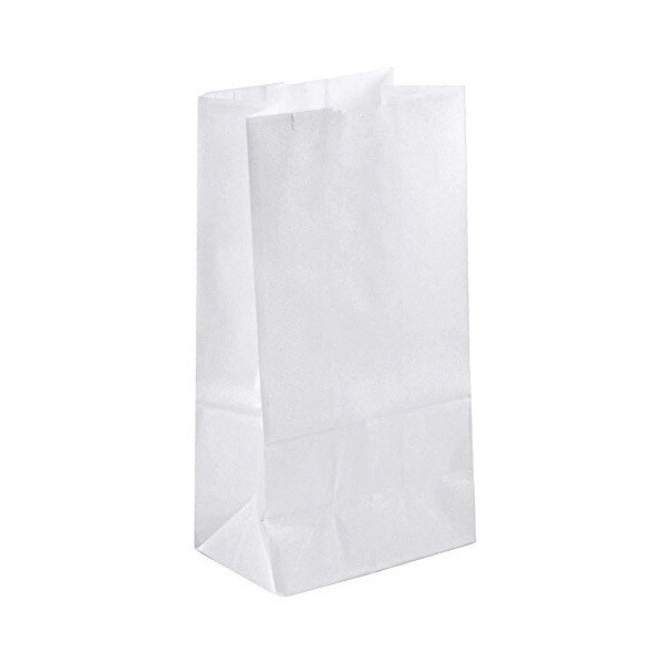 AJM WHITE PAPER BAG 8# 1X500CT
