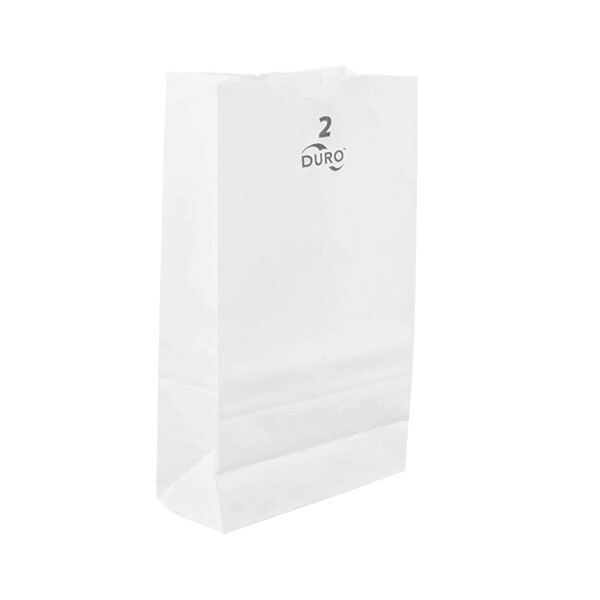 DURO WHITE PAPER BAGS 2# 1X500CT
