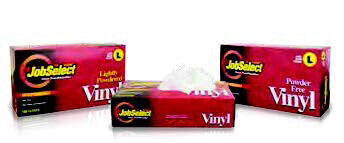 MAXIPLAST JOBSELECT LARGE VINYL POWDER-FREE GLOVES 10X100CT