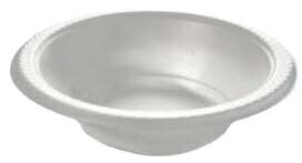 MAXIPLAST 7&quot; BOWL W/ MINERAL WHITE 2X125CT