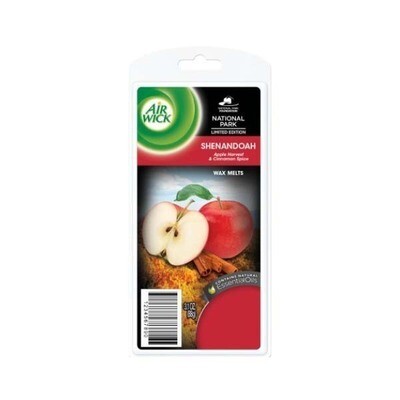 D-AIRWICK WAX MELTS SHENANDOAH APPLE HARVEST &amp; CINNAM SPICE 8X3.1OZ