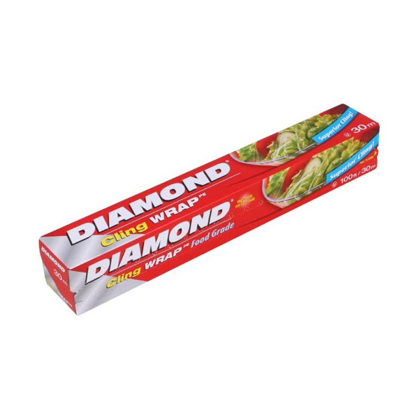 DIAMOND CLING PLASTIC WRAP 24X100'