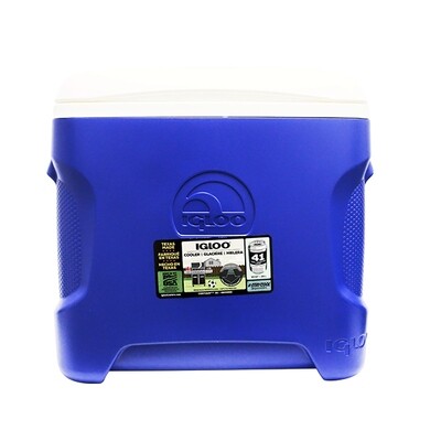 IGLOO CONTOUR COOLER BLUE 30QT 4CT