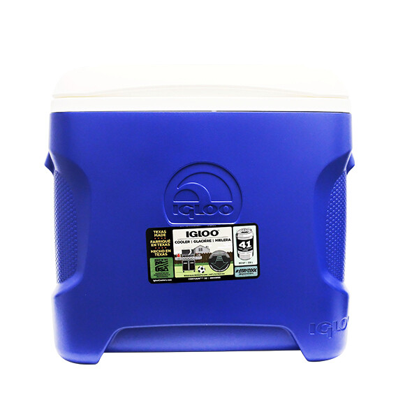 IGLOO CONTOUR COOLER BLUE 30QT 4CT