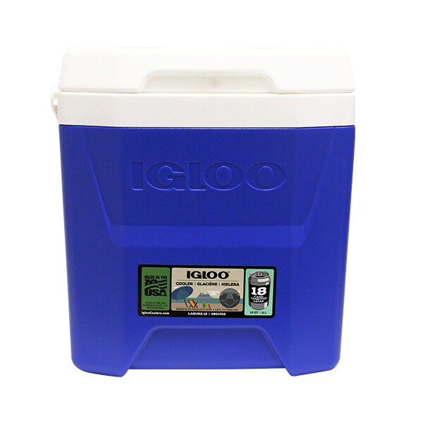 IGLOO LAGUNA COOLER BLUE/WHITE 12QT 2CT