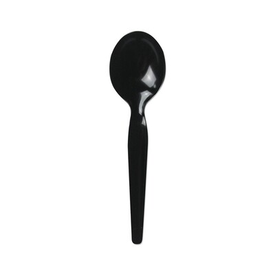 BOARDWALK BLACK PLASTIC SPOONS HEAVY WEIGHT 1000CT