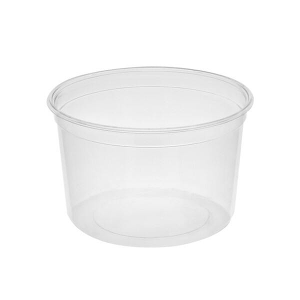 VIC. BAY ROUND DELI BASE CLEAR CONTAINER 16OZ 500CT