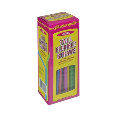 CARTWRIGHT FLEXIABLE STRIPED STRAWS BOXED 24X40CT