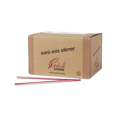 MINI STRAW 5&quot;STRIPED 10X1000CT #510045