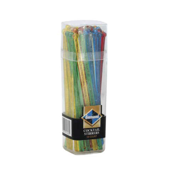 DIAMOND COCKTAIL STIRRERS 6X50CT
