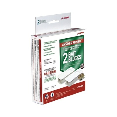 JTEATON ANSWER KILL DISPOSABLE BAIT TRAPS 12X2CT
