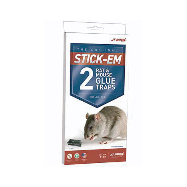 JTEATON STIK-EM RAT SZ GLUE TRAPS 6X2CT