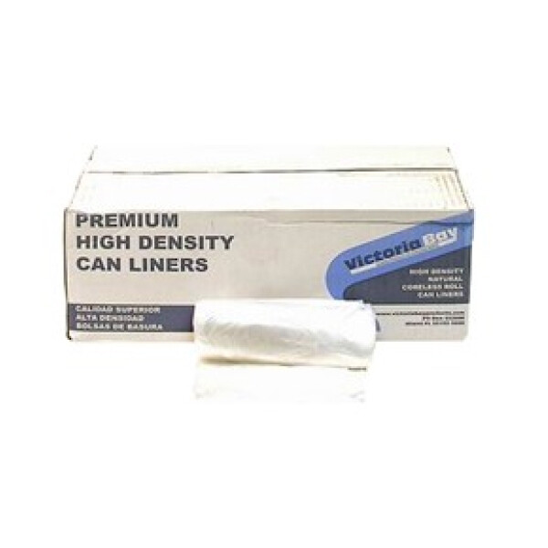 VIC. BAY CAN LINER HD 15GAL CLEAR 1000CT (061967)