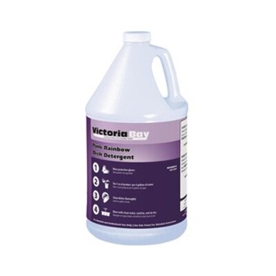 VIC. BAY PINK RAINBOW DISH DETERGENT 4X1GAL