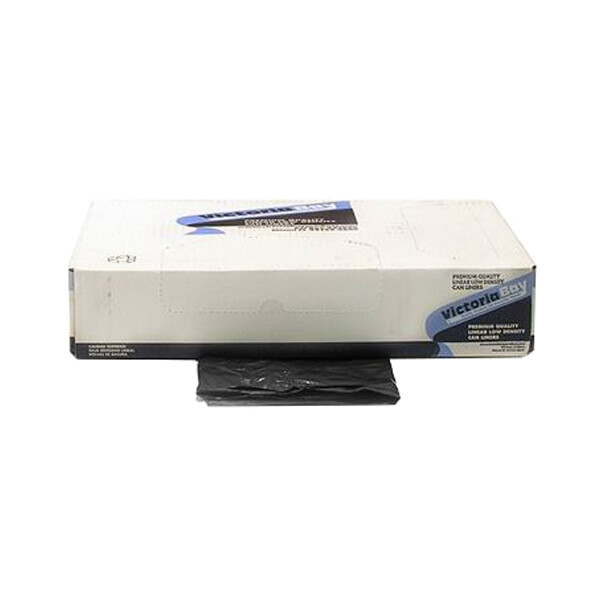 VIC. BAY CAN LINER HD 33GAL BLACK 10X25CT (R3340K16)