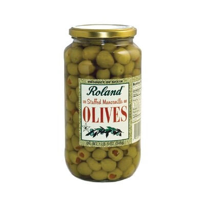 ROLAND STUFFED MANZANILLA OLIVES 12X1QT