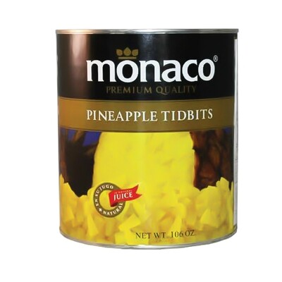 MONACO PINEAPPLE TIDBITS IN JUICE 6X10#