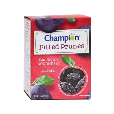CHAMPION PITTED PRUNE BOX 24X8OZ