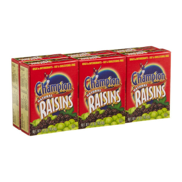 CHAMPION RAISINS 24X6X1OZ