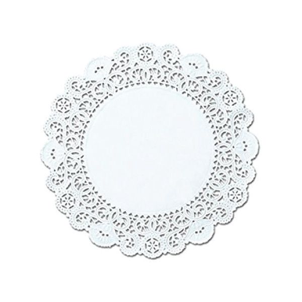 BROOKLACE 6" ROUND DOILY LACES 1000CT #LD6