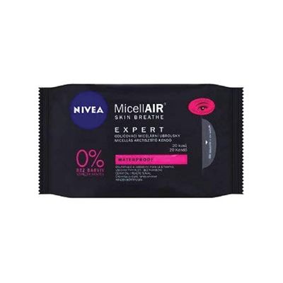 D-NIVEA MICELLAIR CLEANSING WIPES WATERPROOF MAKEUP 6X20CT