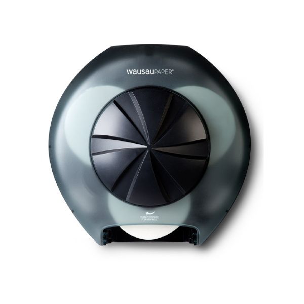 WAUSAU 3 TISSUE ROLL DISPENSER BLACK 1CT