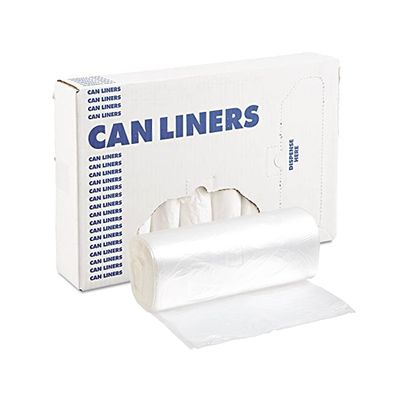 BOARDWALK CAN LINER LD 60GAL WHITE 100CT (BWK515)