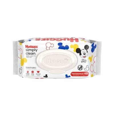 HUGGIES SIMPLY CLEAN BABY WIPES 8X64CT
