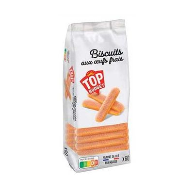 TOP BUDGET BISC AUX OEUFS FRAIS 8X400G (03406)