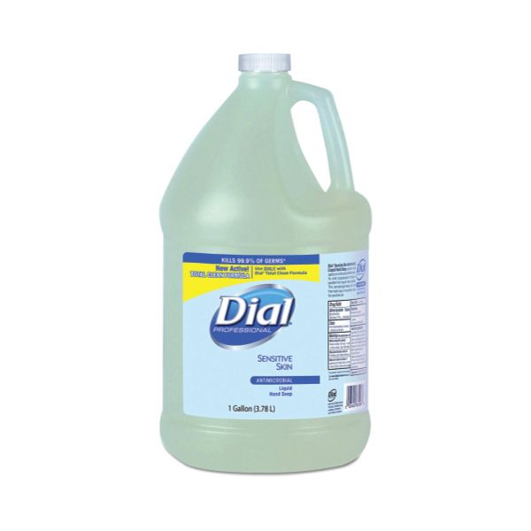 DIAL ANTIMICROBIAL SENSITIVE SKIN LIQUID SOAP REFILL 4X1GAL