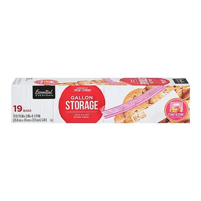 ESSENTIAL-DAY GALLON STORAGE BAGS 12X19CT