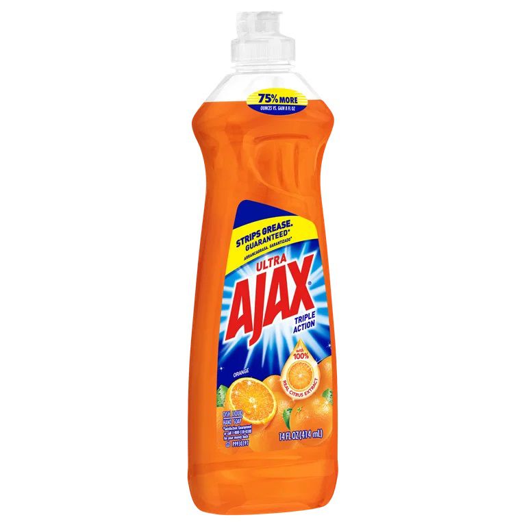 AJAX SUPER DEGREASER DISHWASHING LIQUID ORANGE 20X14OZ