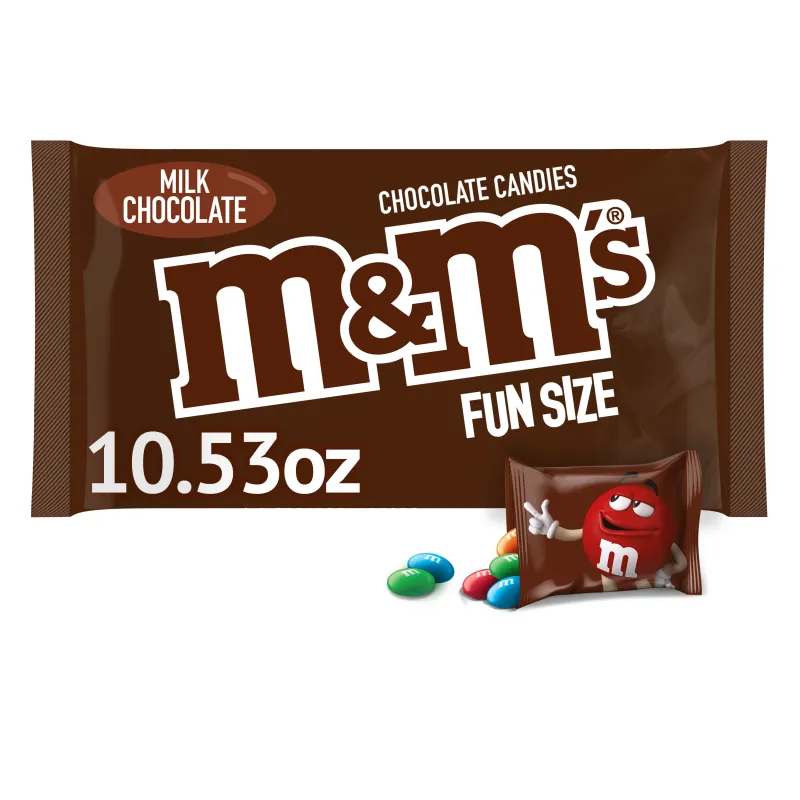 M&amp;M&#39;S MILK CHOCOLATE FUN SIZE 16X10.53OZ