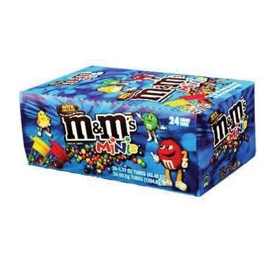 M&amp;M&#39;S MINIS MILK CHOCOLATE KING TUBES 24X1.77OZ