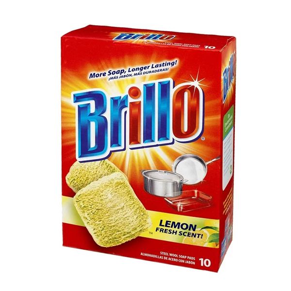 BRILLO LEMON SOAP PADS 12X10CT