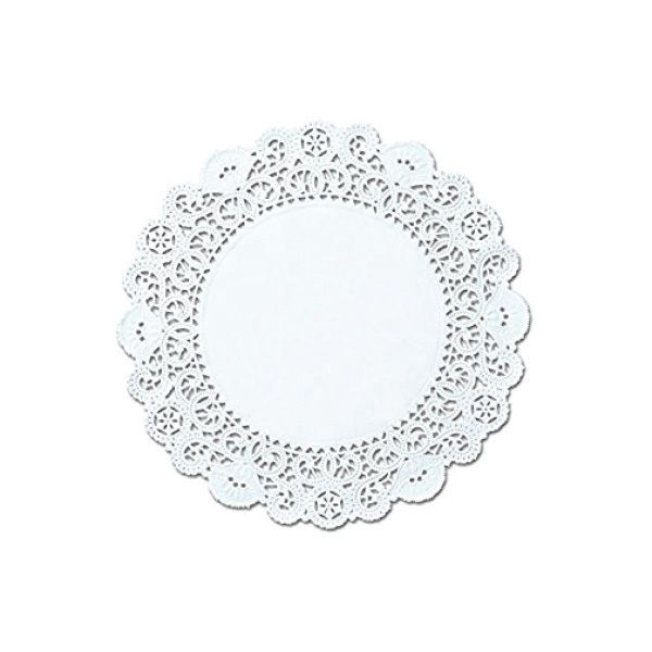 BROOKLACE 8" ROUND DOILY LACES 500CT #LA908