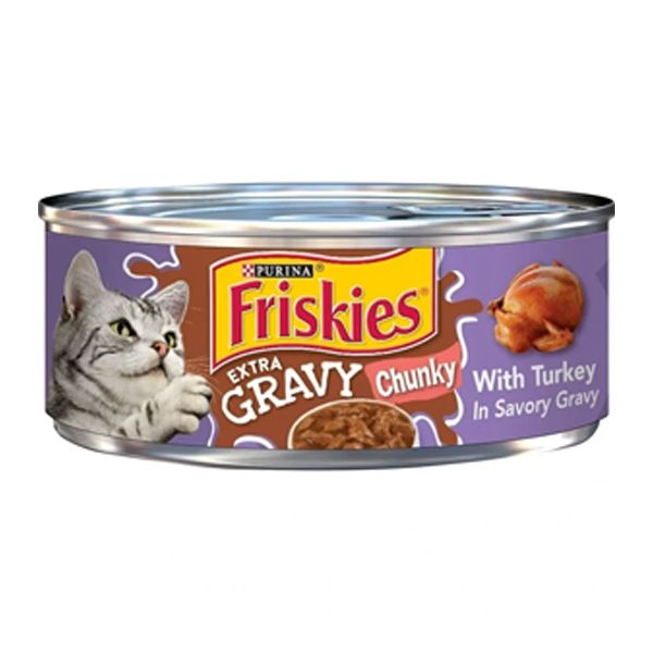 FRISKIES W/ TURKEY IN SAVORY GRAVY CHUNKY 24X5.5OZ