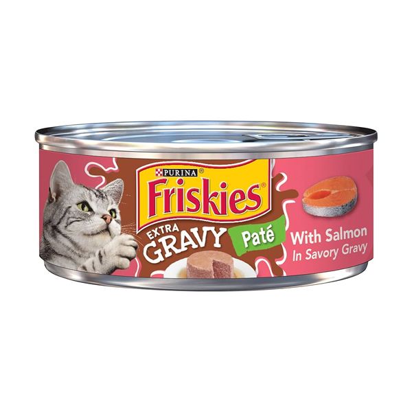 FRISKIES W/ SALMON IN SAVORY GRAVY PATE 24X5.5OZ