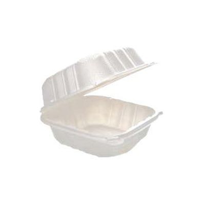 MAXIPLAST 6&quot;X6&quot; CONTAINER HYPLAST MINERAL WHITE 2X175CT