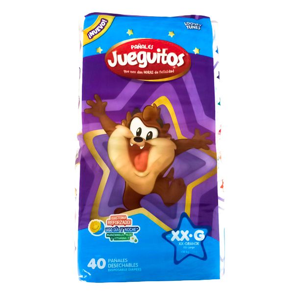 JUEGUITOS T6 XXL DIAPERS 6X40CT