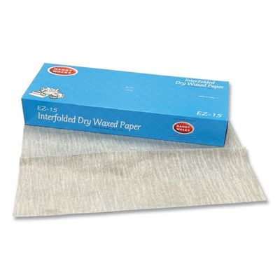 HANDY WACKS INTERFOLD DRY WAXED DELI SHEET 15&quot;X10.75&quot; 500CT