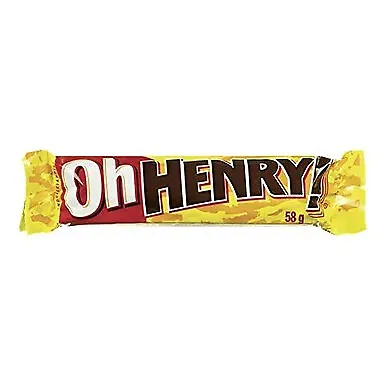 OH HENRY CHOCOLATE PEANUT BAR 24X58G