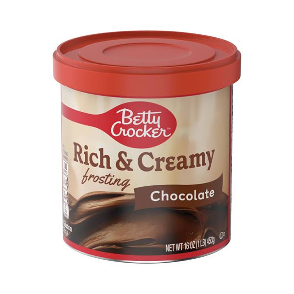 BETTY-CROCKER RICH &amp; CREAMY FROSTING CHOCOLATE 8X16OZ
