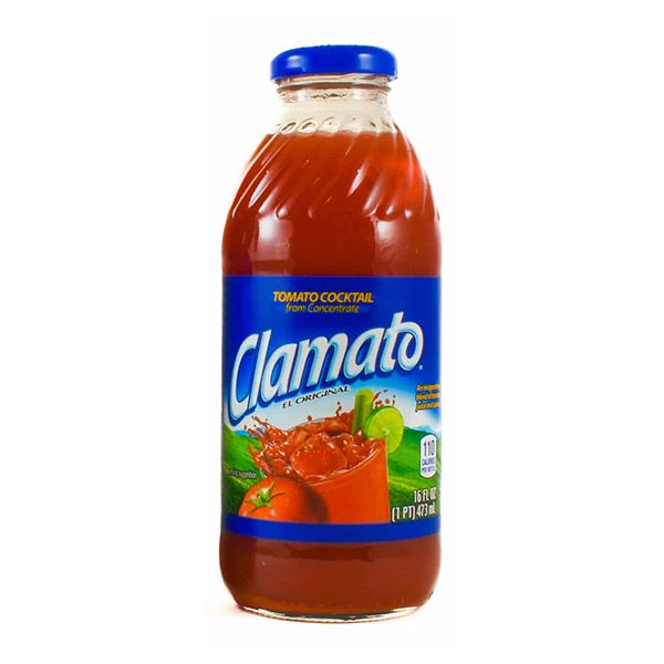 CLAMATO HOT TOMATO COCKTAIL JUICE BOTTLE 12X16OZ