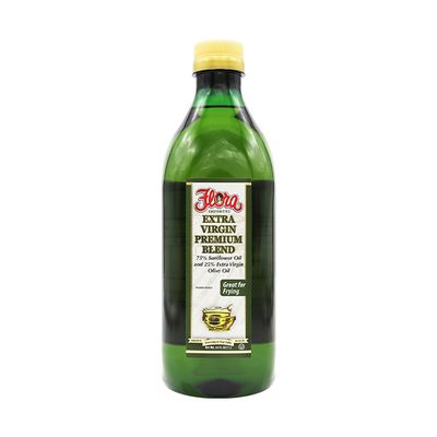 FLORA PREMIUM BLEND EXTRA VIRGIN OLIVE OIL 12X1L