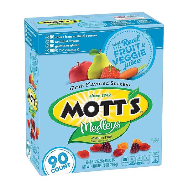 MOTT&#39;S MEDLEYS FRUIT SNACKS 8X8OZ