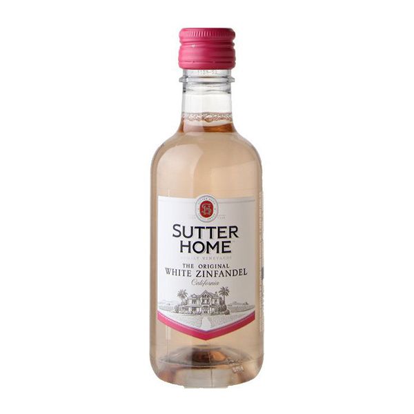 SUTTER HOME WHITE ZINFANDEL WINE 24X187ML