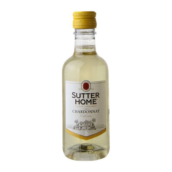 SUTTER HOME CHARDONNAY WHITE WINE 24X187ML